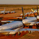 Airliners parked at Alice Springs Airport